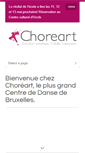 Mobile Screenshot of choreart.be