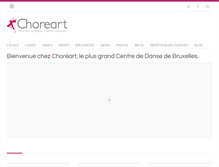 Tablet Screenshot of choreart.be